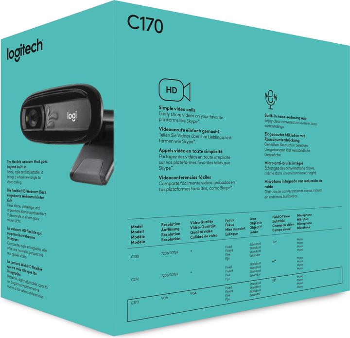 Actual product image Logitech C170 (0.80 Mpx)