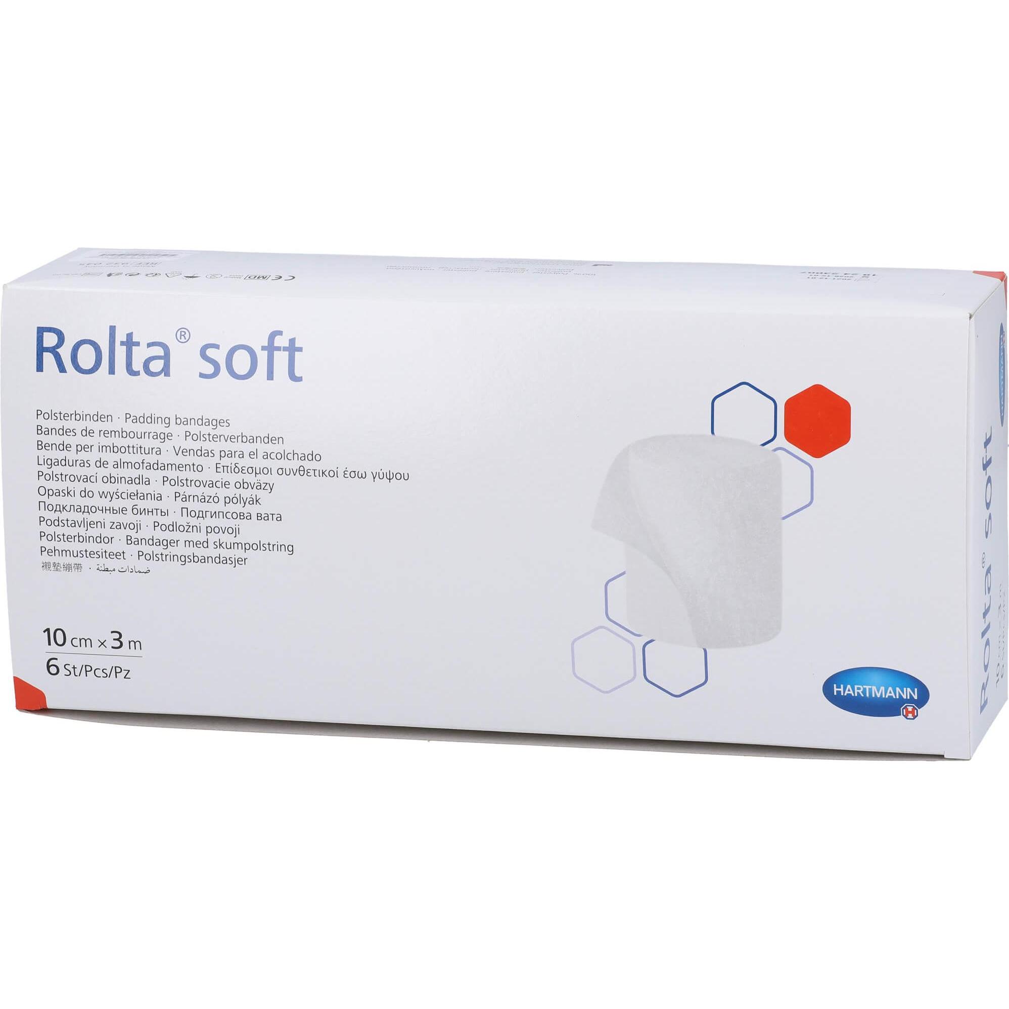 IVF Hartmann, Verbandsmaterial, ROLTA soft Synth.-Wattebinde 10 cmx3 m, 6 St BIN