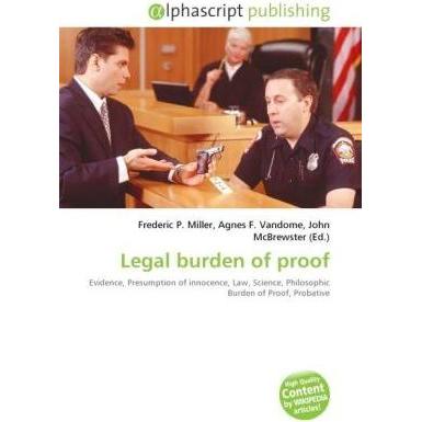Legal burden of proof, Fachbücher
