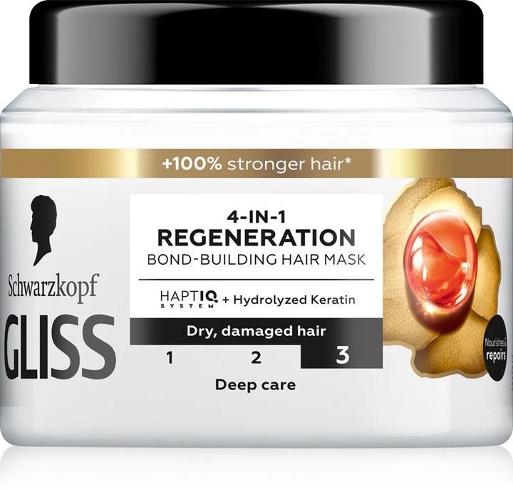 Produktbild Schwarzkopf Gliss Trt Aqua Revive Strengthening Hair Mask 4In1 Regenaration 400Ml (400 ml)