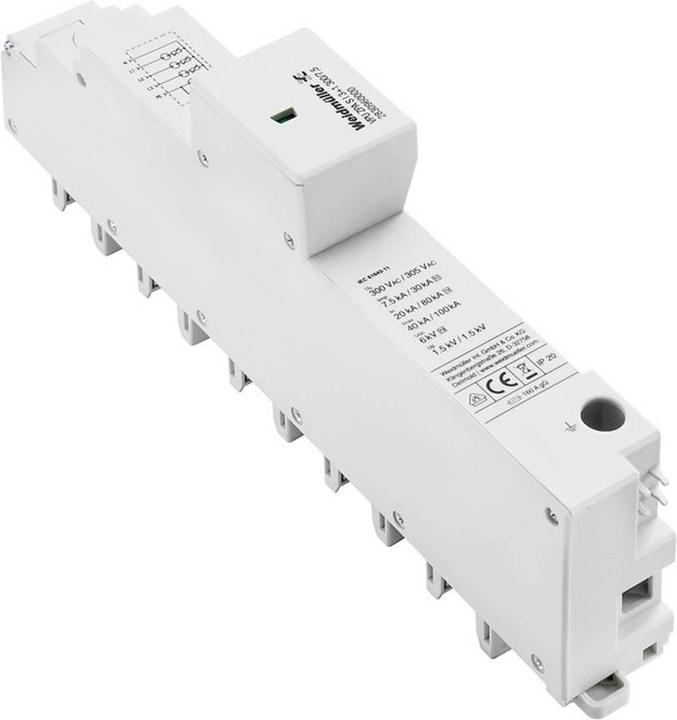 Weidmüller Surge protection type 1 busbar 3+1 300/7.5 TN-C-S, TN-S