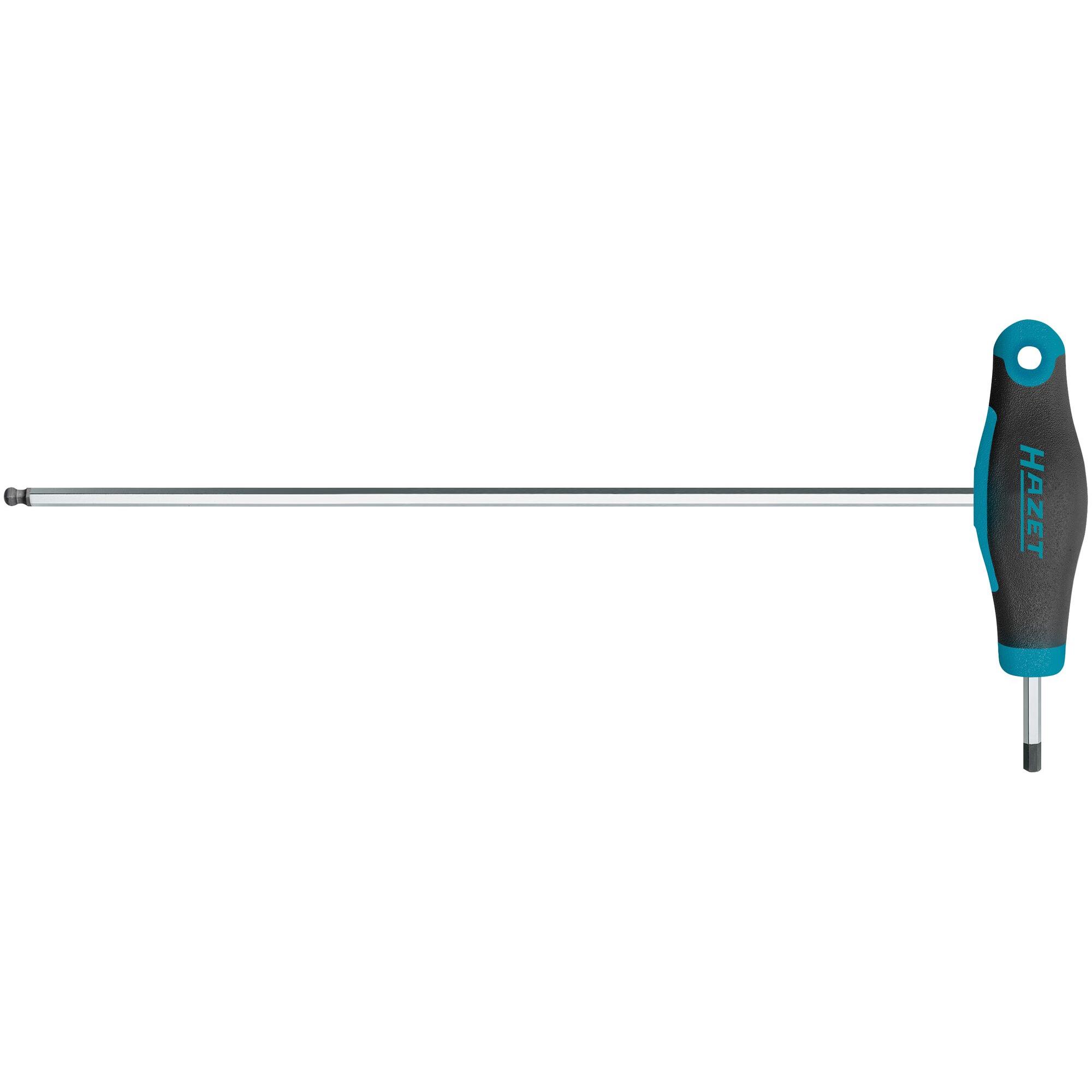 HAZET, Sechskantschlüssel, Schraubendreher ∙ mit T-Griff 829KK-3 ∙ Innen Sechskant Profil ∙ 3 mm