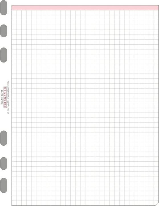 Voedingswaarden en ingrediënten Chronoplan Geruit vel (A5)