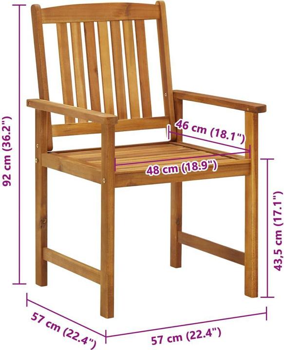 Produktbild vidaXL Gartenstuhl