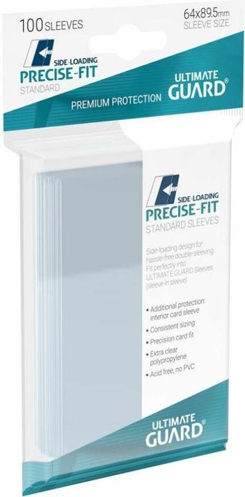 Actual product image Ultimate Guard UGD010478 - Precise-Fit 100 Kartenhüllen Seitliche Lagerung Standard Grösse, transparent