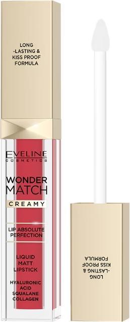 Actual product image Eveline Wonder Match Matte Liquid Lipstick 06 6.8Ml (06 Classic Red)