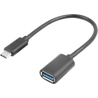 Thumbnail - Lanberg AD-UC-UA-04 USB Kabel USB 3.2 Gen 1 (3.1 Gen 1) USB A USB C (0.15 m, USB 3.1), USB Kabel