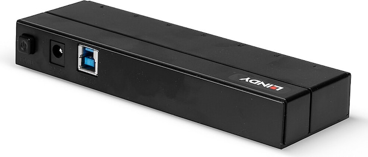 Actual product image Lindy 43228 (USB-B, 7 Ports)