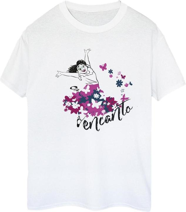Actual product image Disney Womens/Ladies Encanto Mirabel Flower Cotton Boyfriend T-Shirt (M)