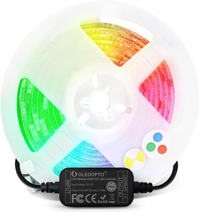 Produktbild Gledopto LED Stripe (Mehrfarbig, Neutralweiss, Tageslicht, Warmweiss, 200 cm, Indoor)