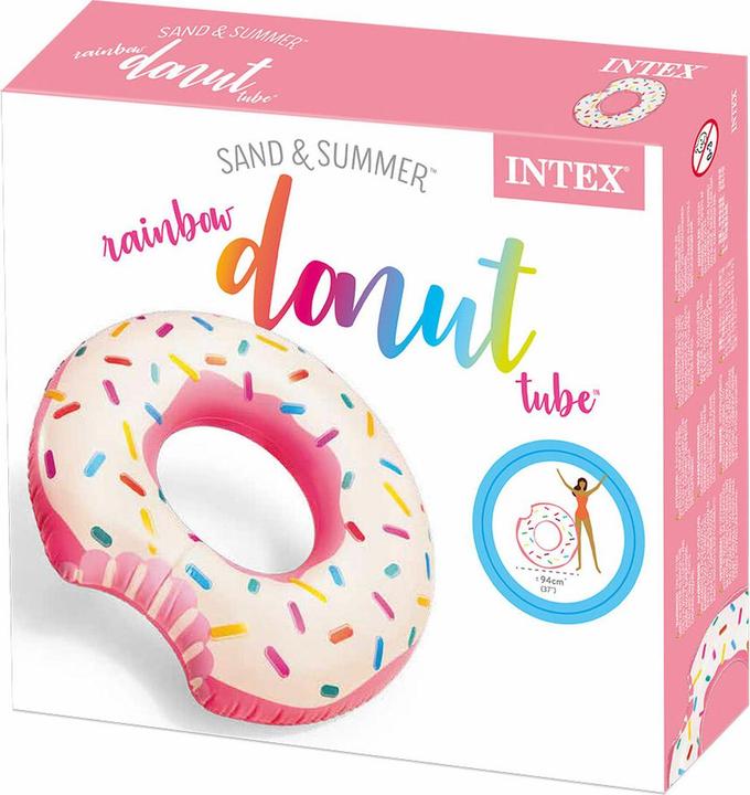 Image du produit Intex Schwimmreifen Donut Rosa 107 x 99 x 23 cm (12 Stück)