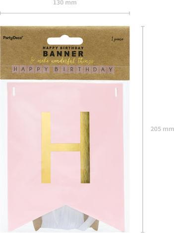 Produktbild Partydeco Happy Birthday Buchstabenkette (1 Stk.)