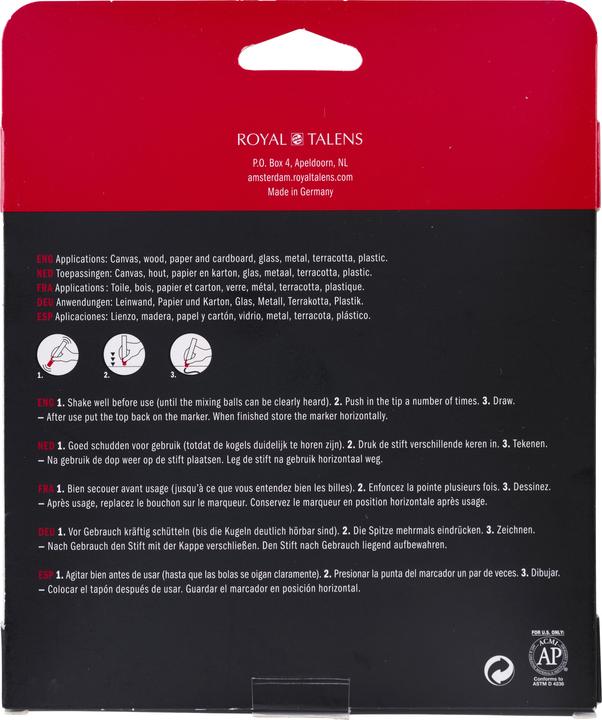 Actual product image Amsterdam Marker Basicset 6 colours (6 x)