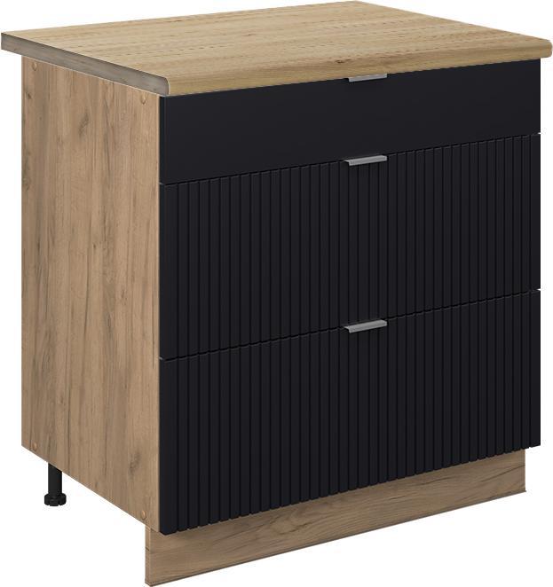 Goldkraft Eiche, Schwarz, Schwarz gestreift