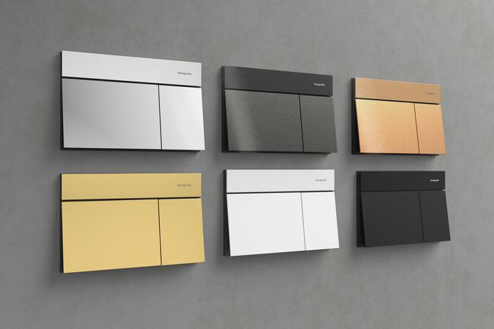 Immagine prodotto hansgrohe iFrame élément E Plaques de déclenchement pour chasse d'eau à 2 quantités, 66003000, 66003000