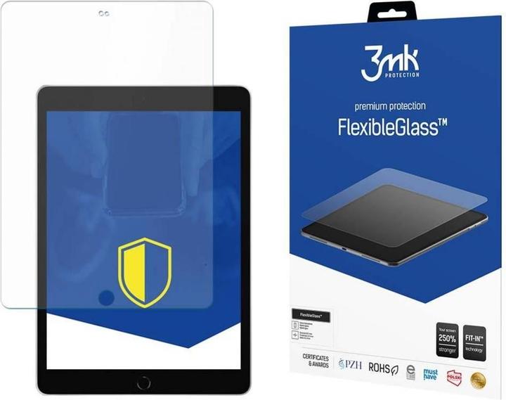 Actual product image 3MK hybrid glass Flexible 2.5D for Apple iPad 10.2" 8 gen (1 Piece, iPad Pro 10.5)