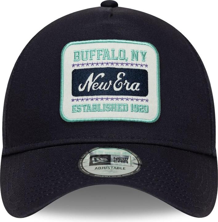 Produktbild New Era A-Frame Trucker Cap - Retro Patch Washed Navy (One Size)