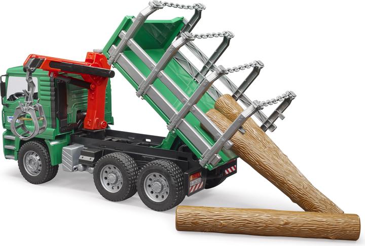 Bruder Man Holztransport-LKW mit Ladekran