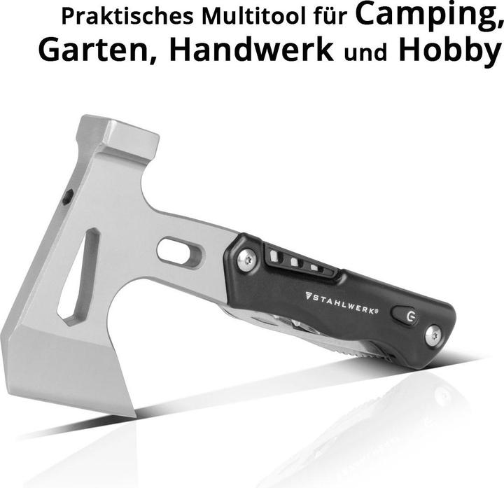 Image du produit Stahlwerk Outil multifonctionnel Kit de survie avec couteau de poche Lampe de poche LED (10 Fonctions)