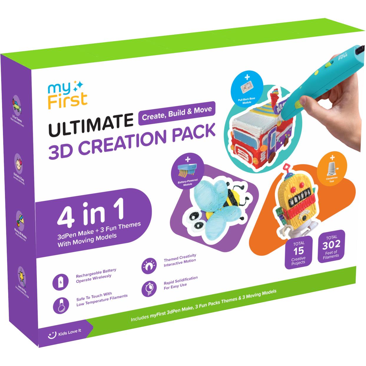 myFirst 3D Pen Creator Kit Blue, Stampante 3D, Blu