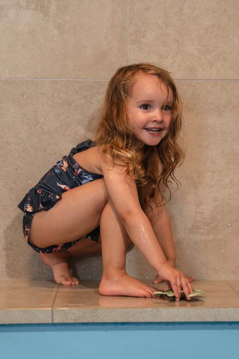 Actual product image Filibabba Eva – Swimsuit 1-2 years – Rainbow Reef (80, 86, 92)