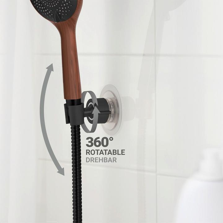 Produktbild Wenko Duschkopfhalter 360° schwarz
