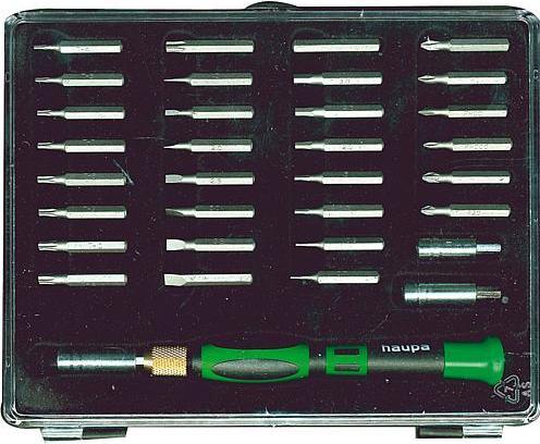 Produktbild Haupa ElektronikBitSatz 33tlg (TX 6, PH1, TX 3, TX 2, PZ1, T8, T7, TX 7, T4, TX 4, PH 000/00/0/1, TX 0, TX 8, TX 5, T6, TX 9, T9, T15, PH0, T20, PZ0, T5, TX 1, TX10)