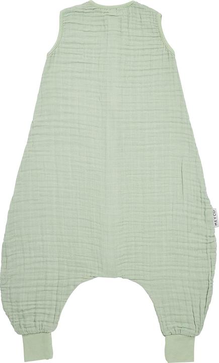 Produktbild Meyco Baby Uni baby sommer schlafoverall jumper - pre-washed musselin - soft green - 80cm (80 cm, 0.5 TOG, Sommer)