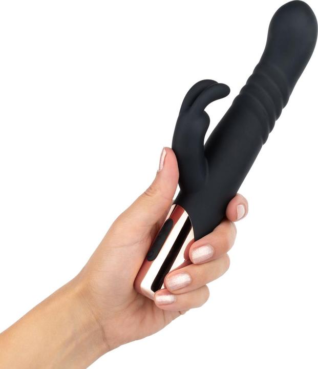 Immagine prodotto Rosy Gold Rabbit Vibratore con funzione di spinta - Nero