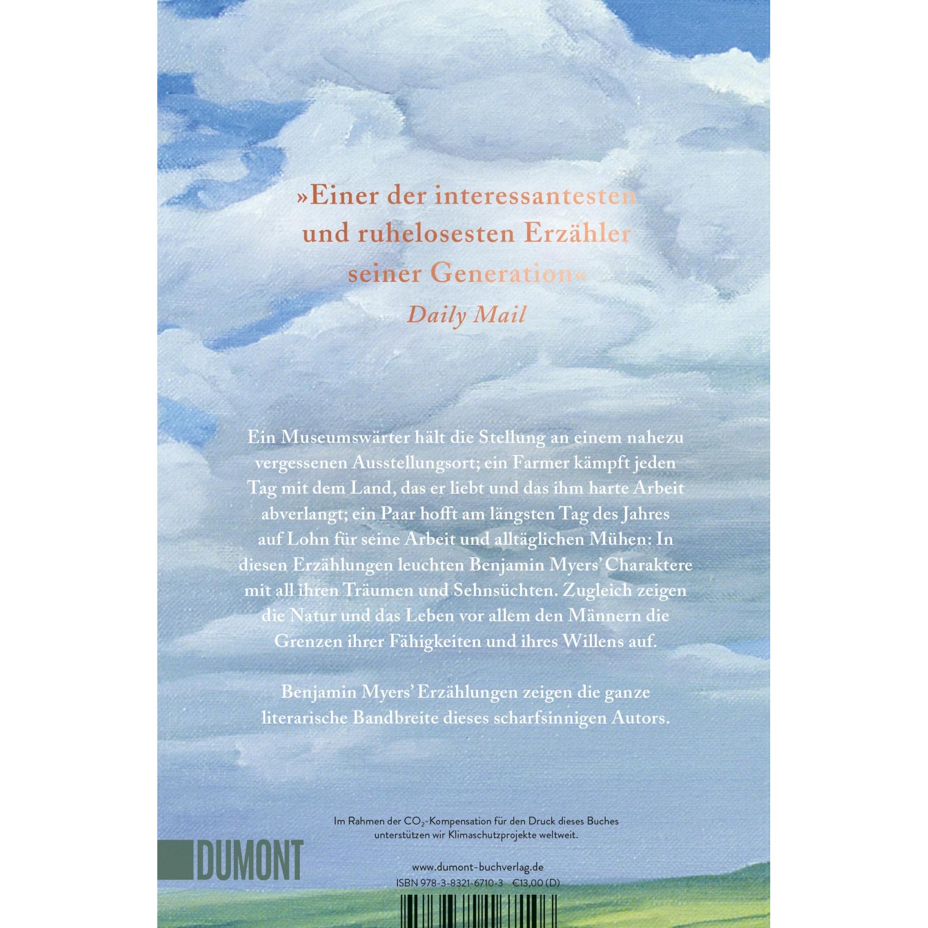 Der längste, strahlendste Tag, Belletristik von Benjamin Myers