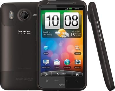 Actual product image HTC Desire HD - Brown/Black - Multilingual (1.50 GB, 4.30", 8 Mpx, 3G)