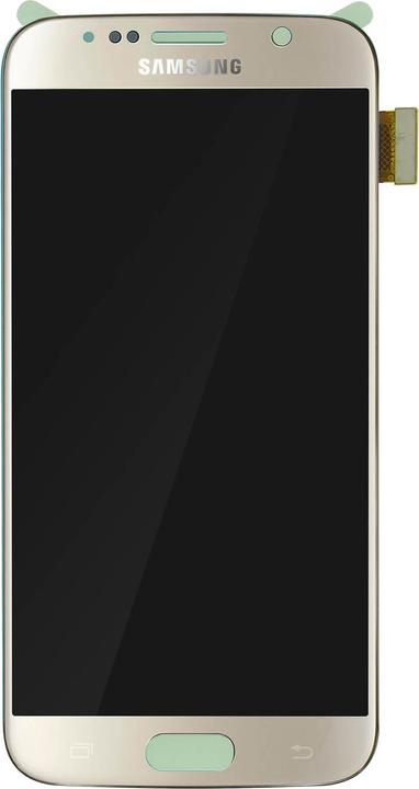 Actual product image Samsung SVC LCD Assembly Gold (Display, Galaxy S6)