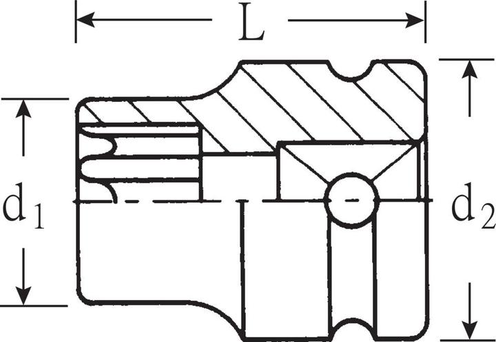 Productafbeelding Stahlwille 2308TX IMPACT Mannelijke inzetstukken 1/2 E24