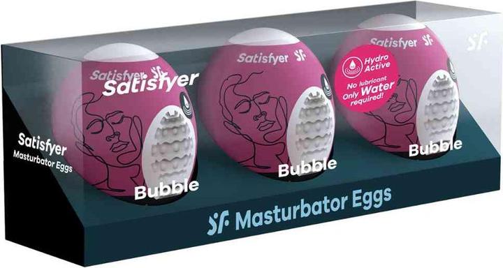 Productafbeelding Satisfyer Masturbator Ei Set - Bubbel - 3 stuks