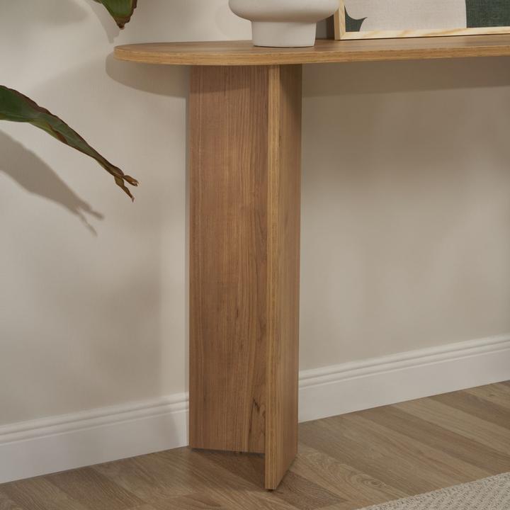 Image du produit CaliCosy Console avec deux pieds L150 cm - SIRA (150 x 35 x 75 cm)