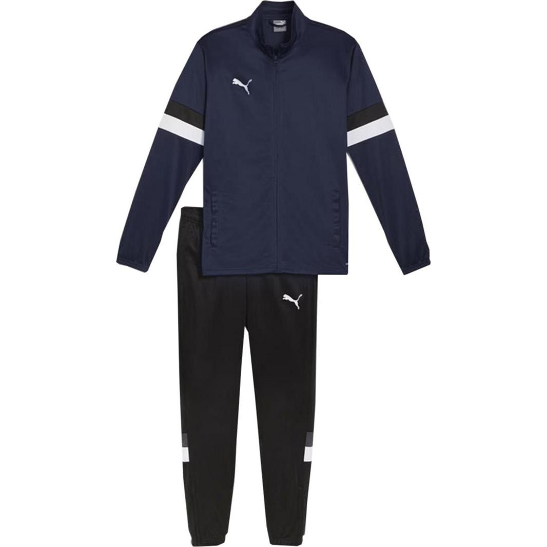 No Name, Herren, Laufjacke, Puma Team Rise Herren Trainingsanzug marineblau-schwarz 658653 06 (XXL), Blau, XXL