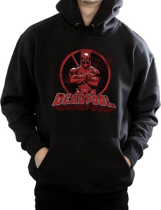 Produktbild Deadpool Crossed Arms Logo Kapuzenpullover (S)