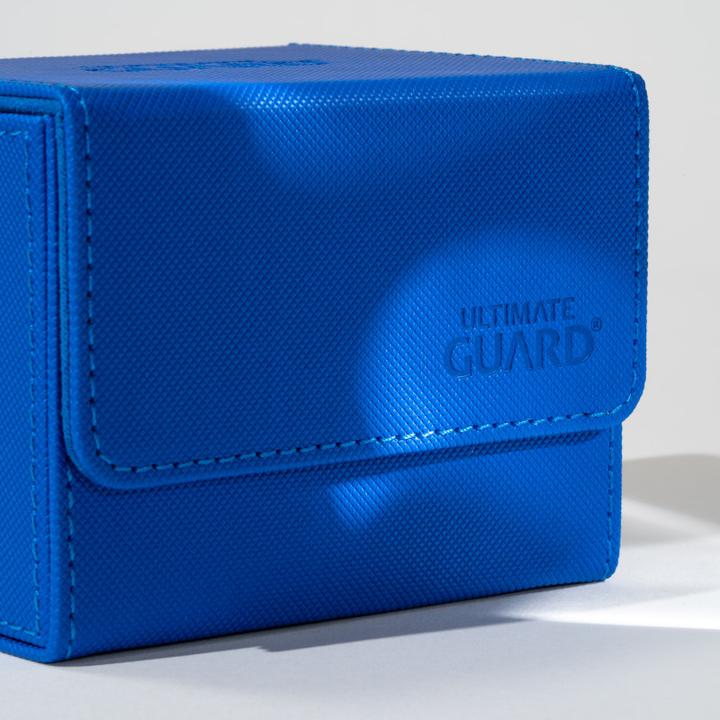 Actual product image Ultimate Guard Card Box XenoSkin Sidewinder Monocolor 80+ Blue