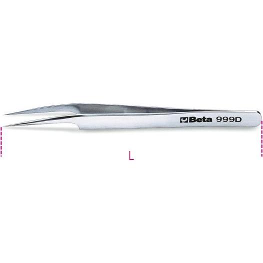 BETA, Pinzette, 009990021 999D Pinzette Dünne gebogene spitze Backen 115 L mm