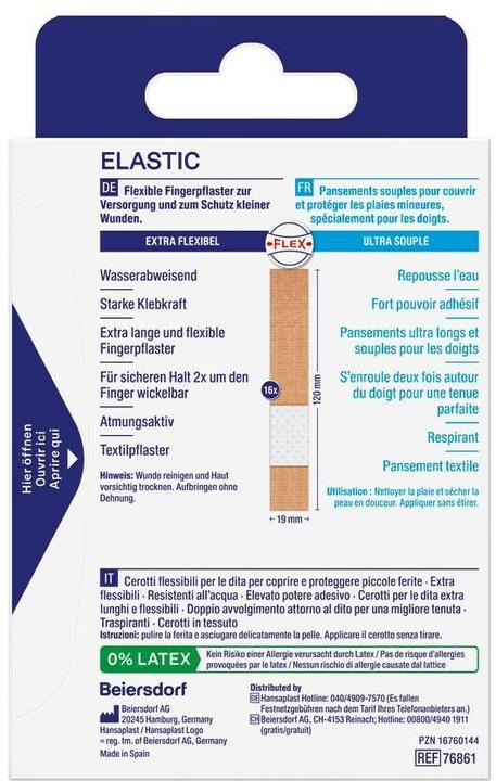 Image du produit Hansaplast Finger Pflaster Elastic (16 x)