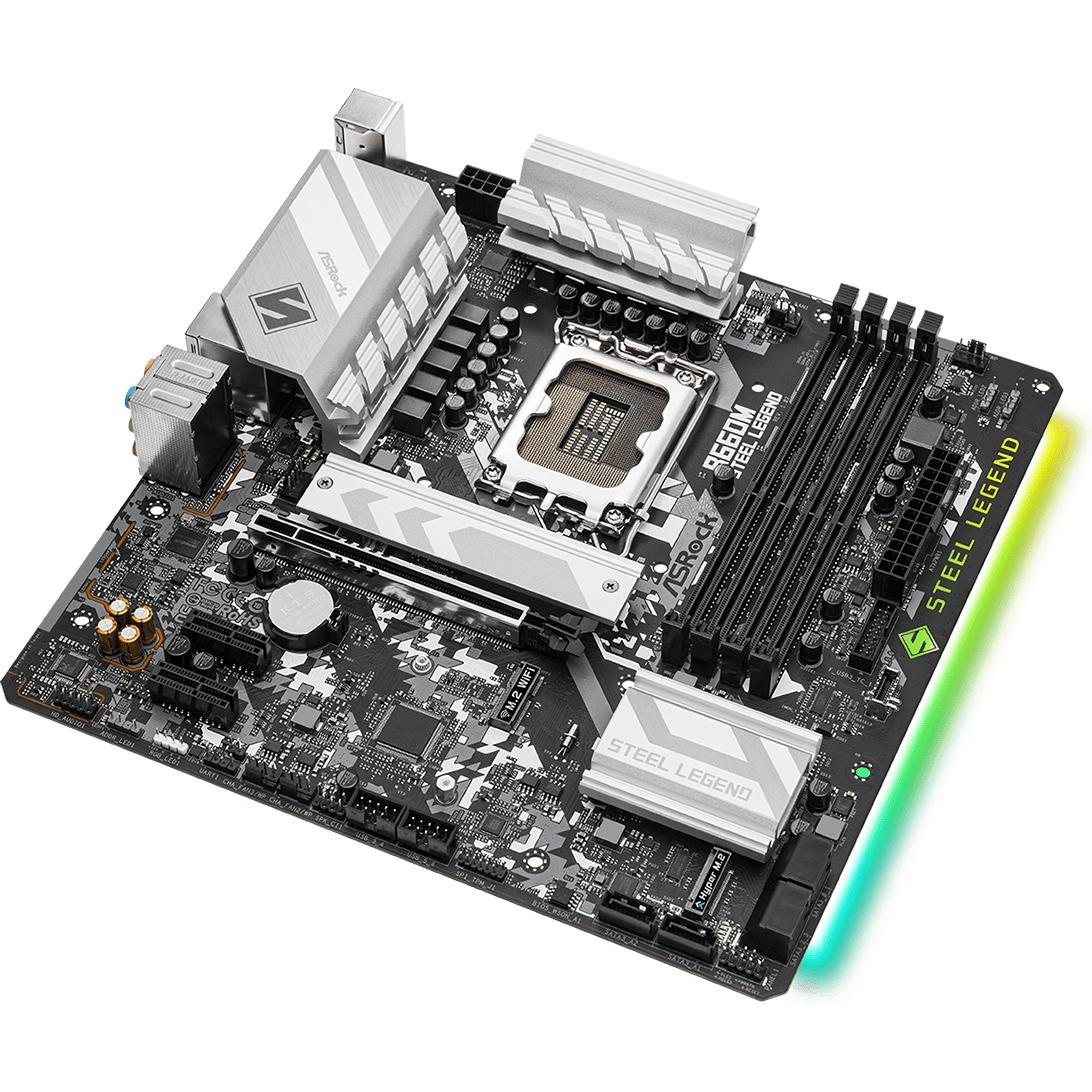 Thumbnail - AsRock B660M Steel Legend (LGA 1700, Intel B660, mATX), Mainboard