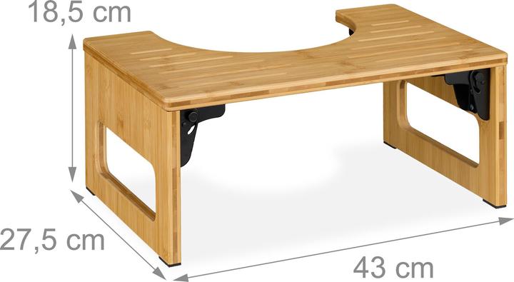 Actual product image Relaxdays Toilettenhocker