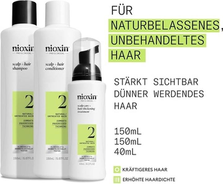 Image du produit Nioxin Scalp + Hair Thickening System 2 (Kit de soins capillaires)