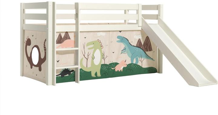 Image du produit Vipack Lit mi-hauteur Dino avec toboggan (90 x 200 cm)
