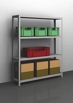 Actual product image eurokraft pro Bolted shelving, light construction, galvanized