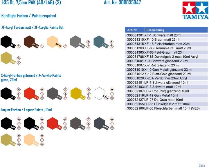 Actual product image Tamiya 1:35 Dt. 7.5cm PAK (40/L46) (3)