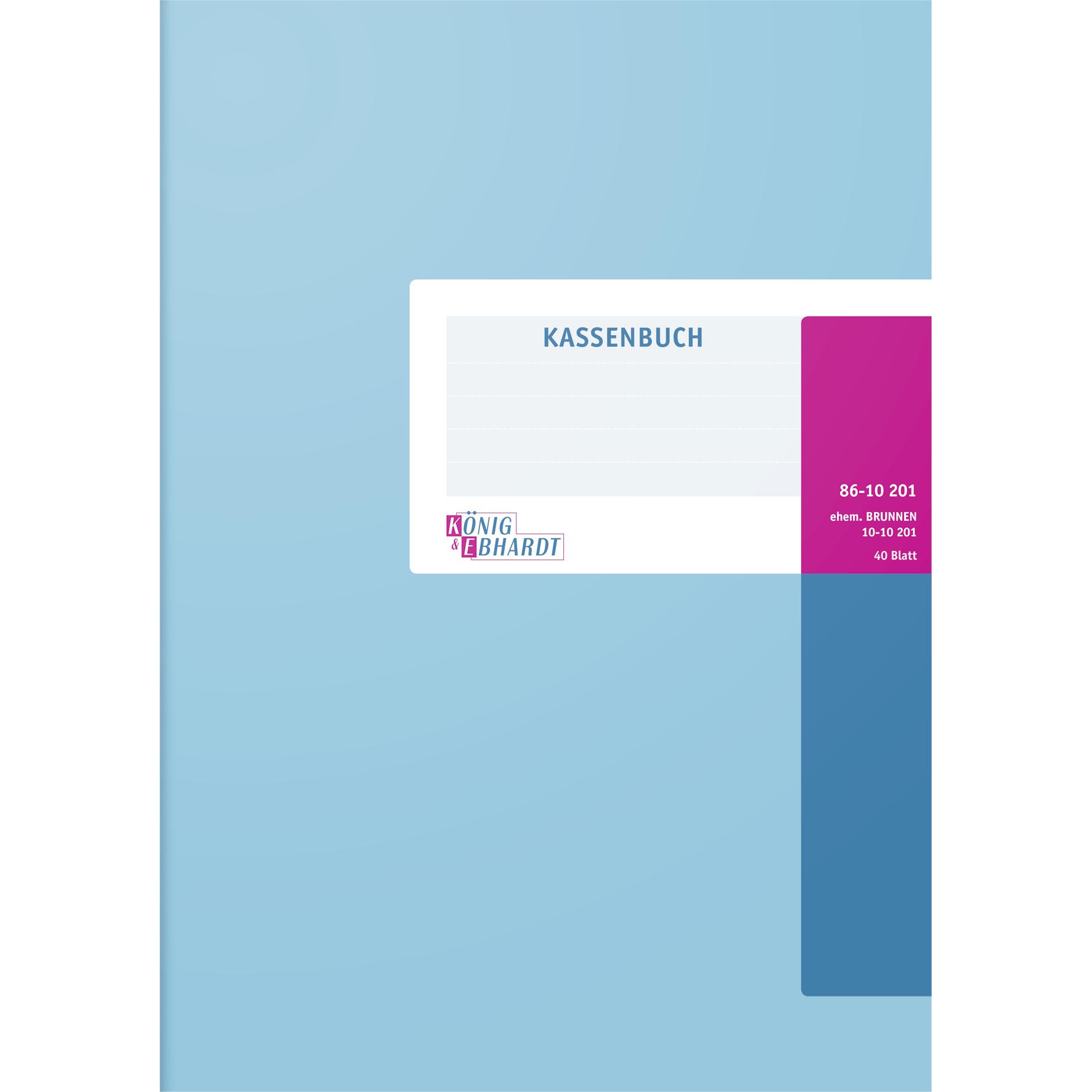 König, Formular, EBHARDT Kassenbuch, DIN A4, 40 Blatt Kartonheft, einlagig drahtgeheftet, Einnahmen/Ausgab... (40 x)