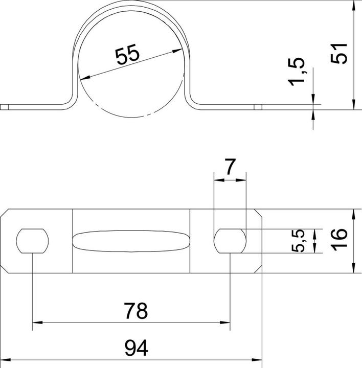 Actual product image OBO Bettermann Mounting clamp
