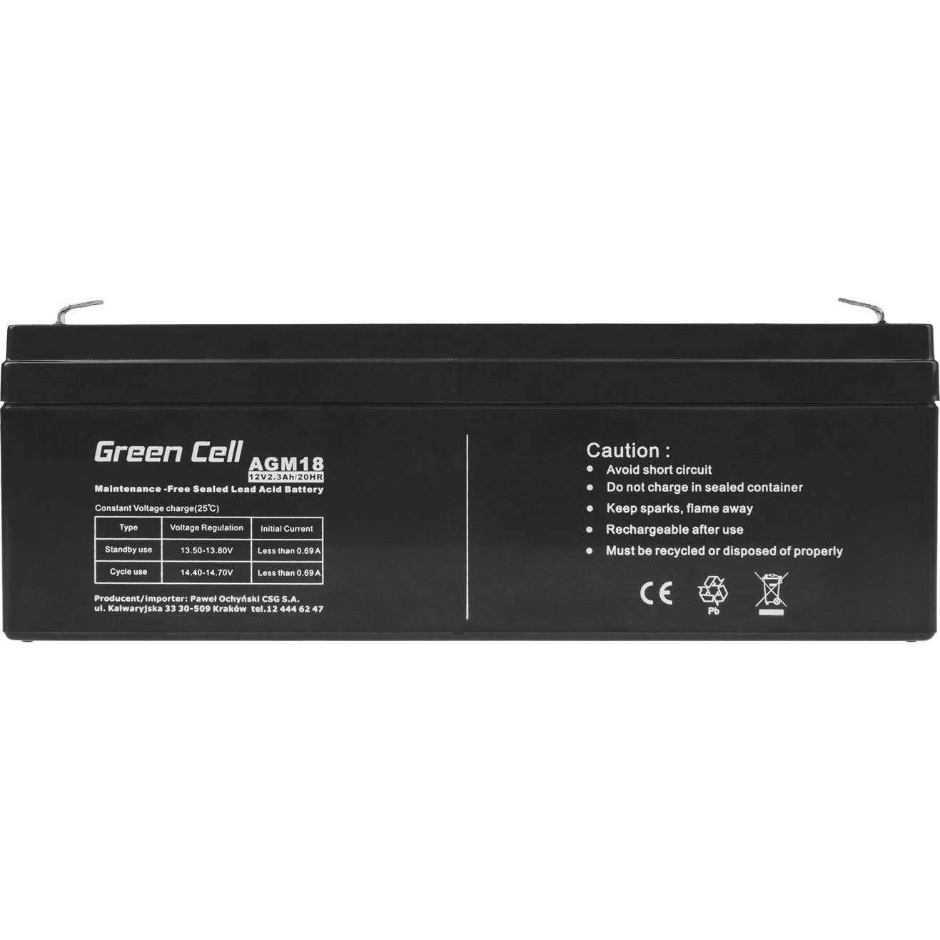 Thumbnail - GreenCell, Versorgungsbatterie, AGM18 (12 V, 2.30 Ah)