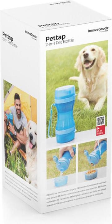 Actual product image InnovaGoods Portable water bottle and food bowl for dogs (0.30 l)